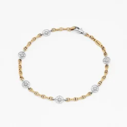 Fashion Zancan Yellow Gold Bracelet With Wind Rose Bracelets