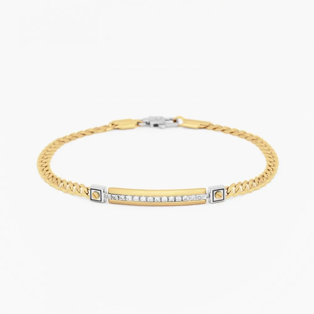 Best Sale Zancan Yellow Gold Bracelet With Diamonds. Bracelets